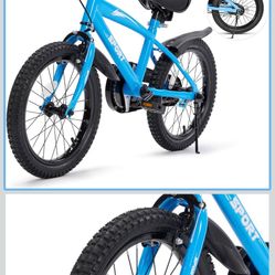 Kids Bike Bicycle 14 Inches Kid Bicycle for Boys Girls with Training Wheels Sturdy Frame Adjustable Seat Handbrake and Coaster Brake for Rider 37 to 4