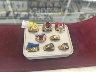 14k 10k Gold Rings different prices and grams layaway available 10%dwon if you interested please make sure you ask for Maribel thank you