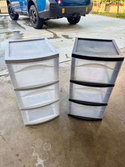 Sterilite Wide 3 Drawer Tower Plastic Storage Organizer