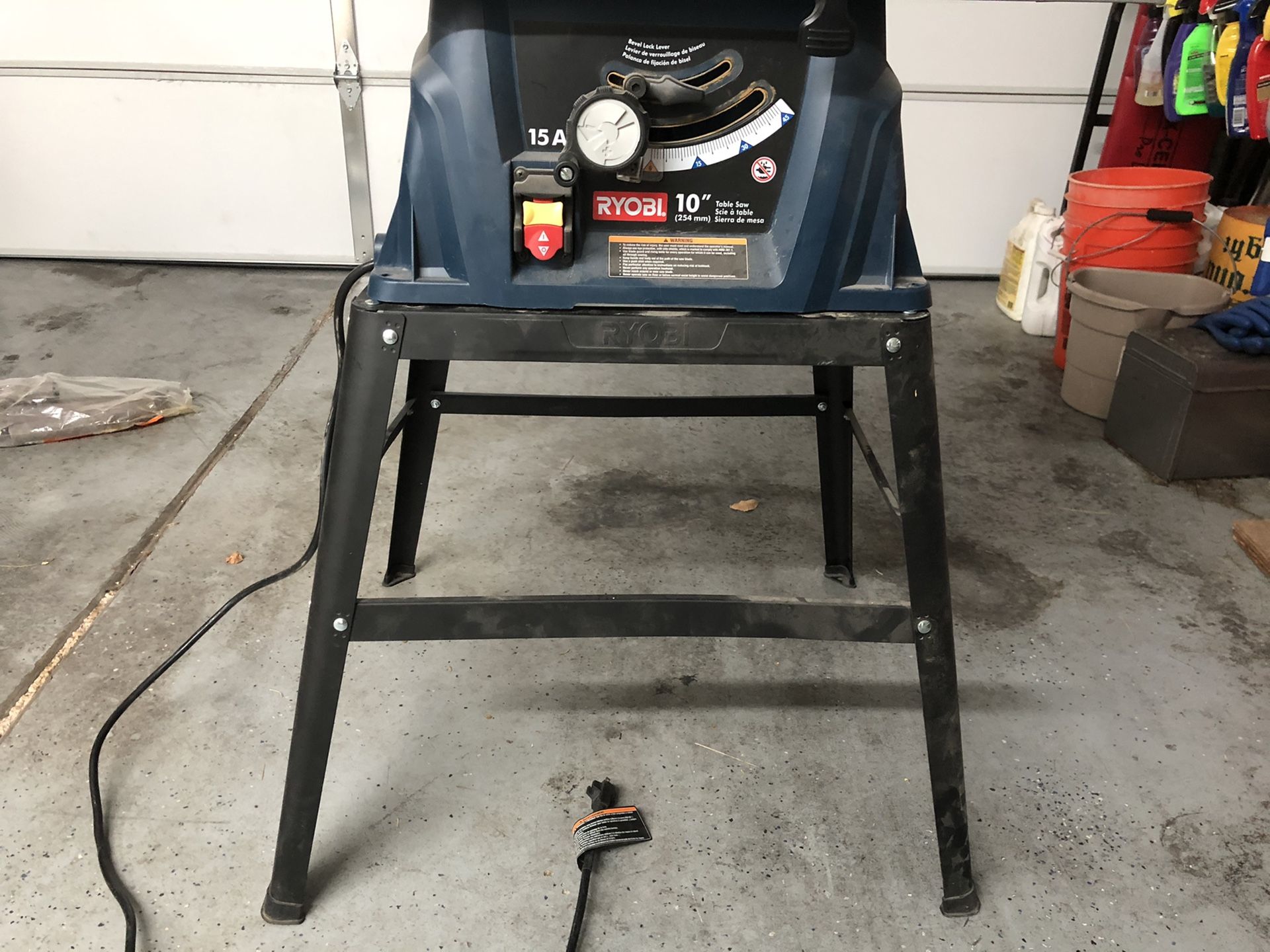 Ryobi rts10 Table Saw with 2 foot stand $65 OBO