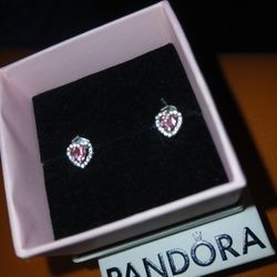 Pandora Pink Stud Earrings 