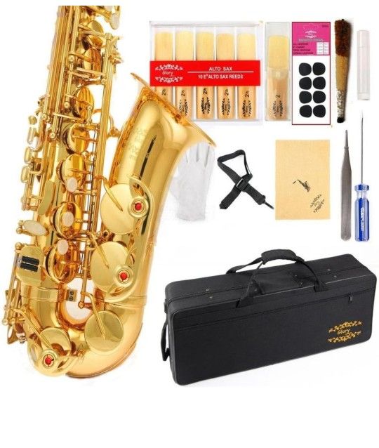 Glory Gold Laquer E Flat Alto Saxophone