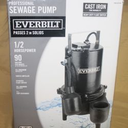 Everbilt 1/2 HP SEWAGE EJECTOR PUMP