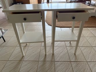 Two IKEA nightstands
