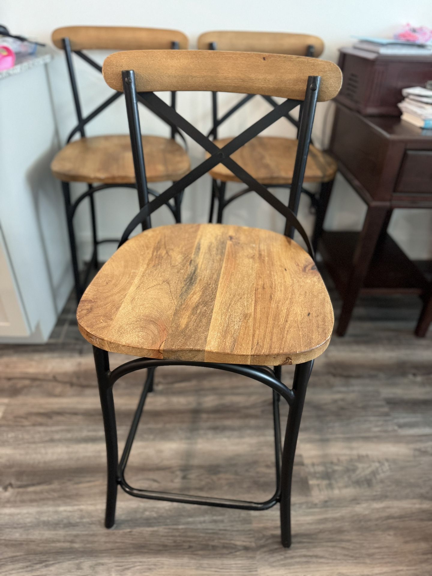 Three Pier One Barstools