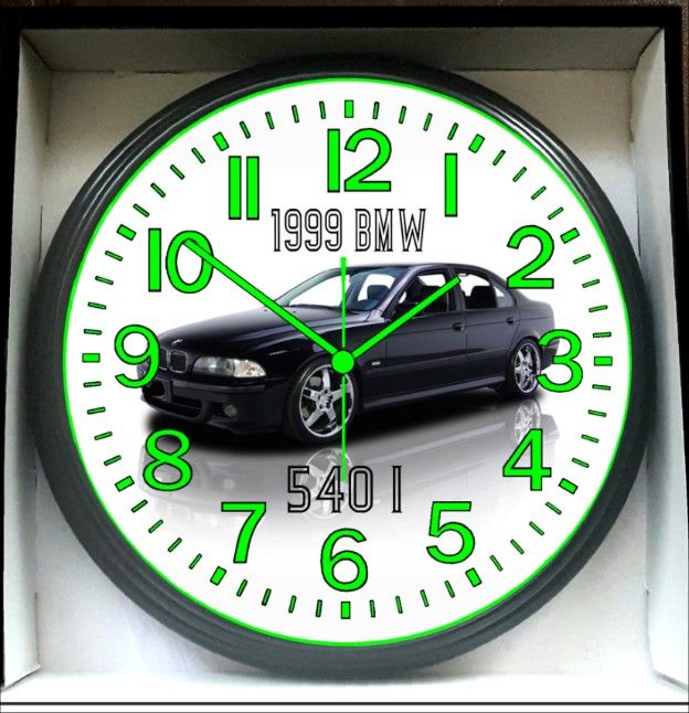 Wall Clock 1999 BMW Garage Mechanic Shop Glow In The Dark Wall Clock New!