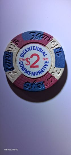 1976 Bicentennial 1776 Commemorative $2 Harvey's Casino chip
