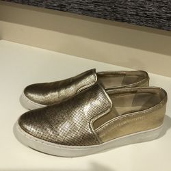 Michael Kors Gold Slip On Sneakers Size 7