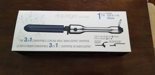 Aquage 3 in 1 curling iron