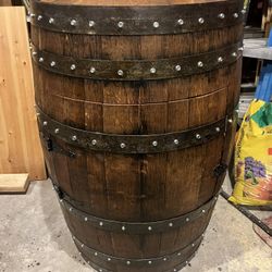 Authentic Whiskey Barrel Cabinet