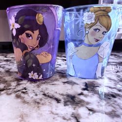 Two vintage Disney princess cups