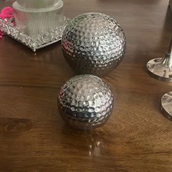 Ceramic Silver Decorating Balls