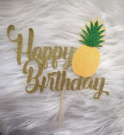 Pineapple Birthday Cake Topper
