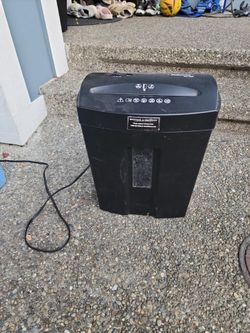 Paper shredder.