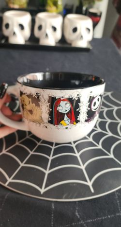 Halloween Nightmare Before Christmas Soup Mug / Bowl 🎃 Taza Pesadilla antes de Navidad