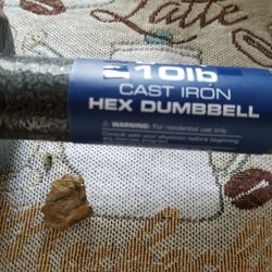 1 Dumbel 10 Pounds $20. 1 Dumbel 5 Pounds $10.New