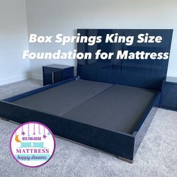 Box Springs King Size. New From Factory - Available In All Size. Same Day Delivery