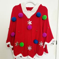 Women’s Christmas sweater/cloak