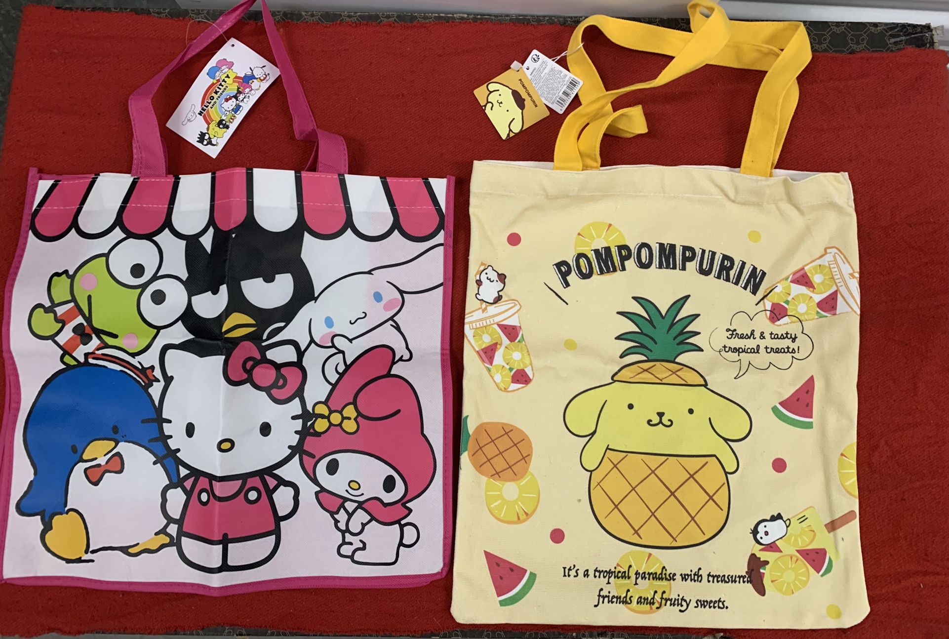 Hello Kitty And Friends Tote Bags
