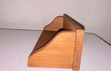 Vintage Oak Wood Wall Shelf