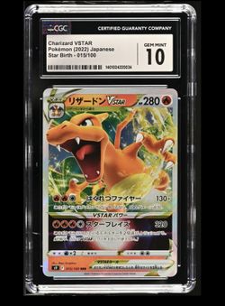 2022 Pokemon Japanese Charizard VSTAR Star Birth 015/100 CGC Mint 10