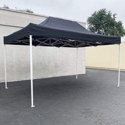 (NEW) $130 Heavy-Duty 10x15 ft Popup Canopy Tent Instant Ez Shades w/ Carry Bag 