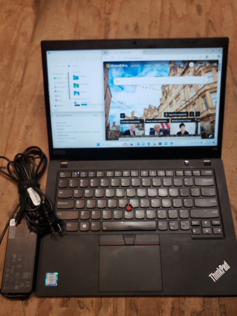 Lenovo T490 Laptop Computer Windows Win11 I5 256 Hard Drive