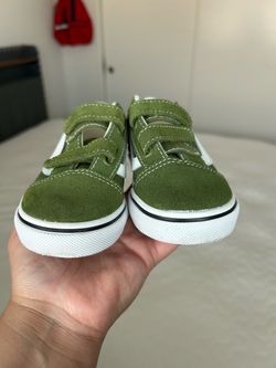 Olive green Vans shoes