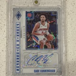Panini 2023-24 Phoenix Autographs Cade Cunningham White Ice PA-CCU Auto 7 /15