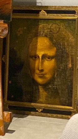 Mona Lisa inspired painting: “Madonna delle Orbs”