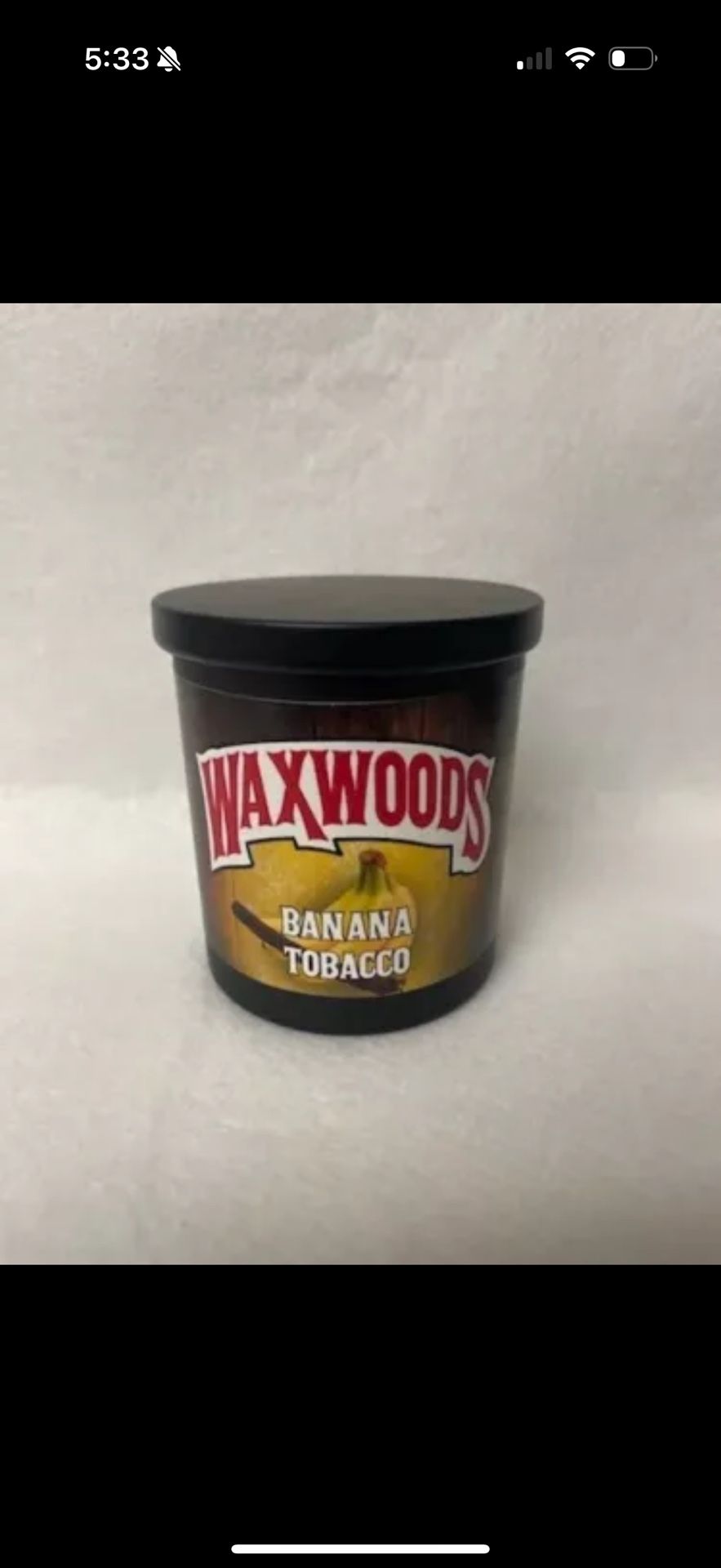 Scented Coconut Soy Candle - Banana - 8oz Candle - Banana Backwoods