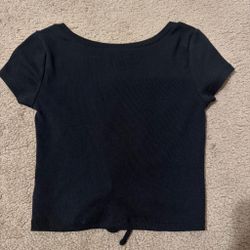 Black crop top