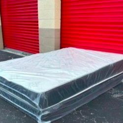 New Queen Size Mattress Regular with Box Spring Set Colchones Nuevos Queen Size Bed 