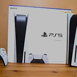 Mint PS5 Console and Controller