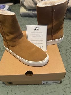 UGG Suede Slip-On Boots