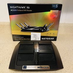 NETGEAR Nighthawk X6 AC3200 Tri-Band Wi-Fi 5 Router