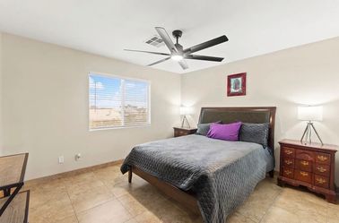 Queen size bed frame / mattress/ nights stand