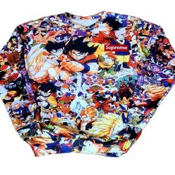 Dragon Ball Z MEGA PRINT PEYOTE SUPREME Sz-L Anime Tee Rap 