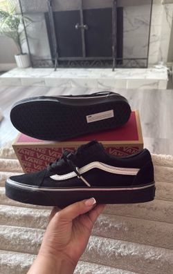 Vans Old Skool metallic black Men size 8  BRAND NEW
