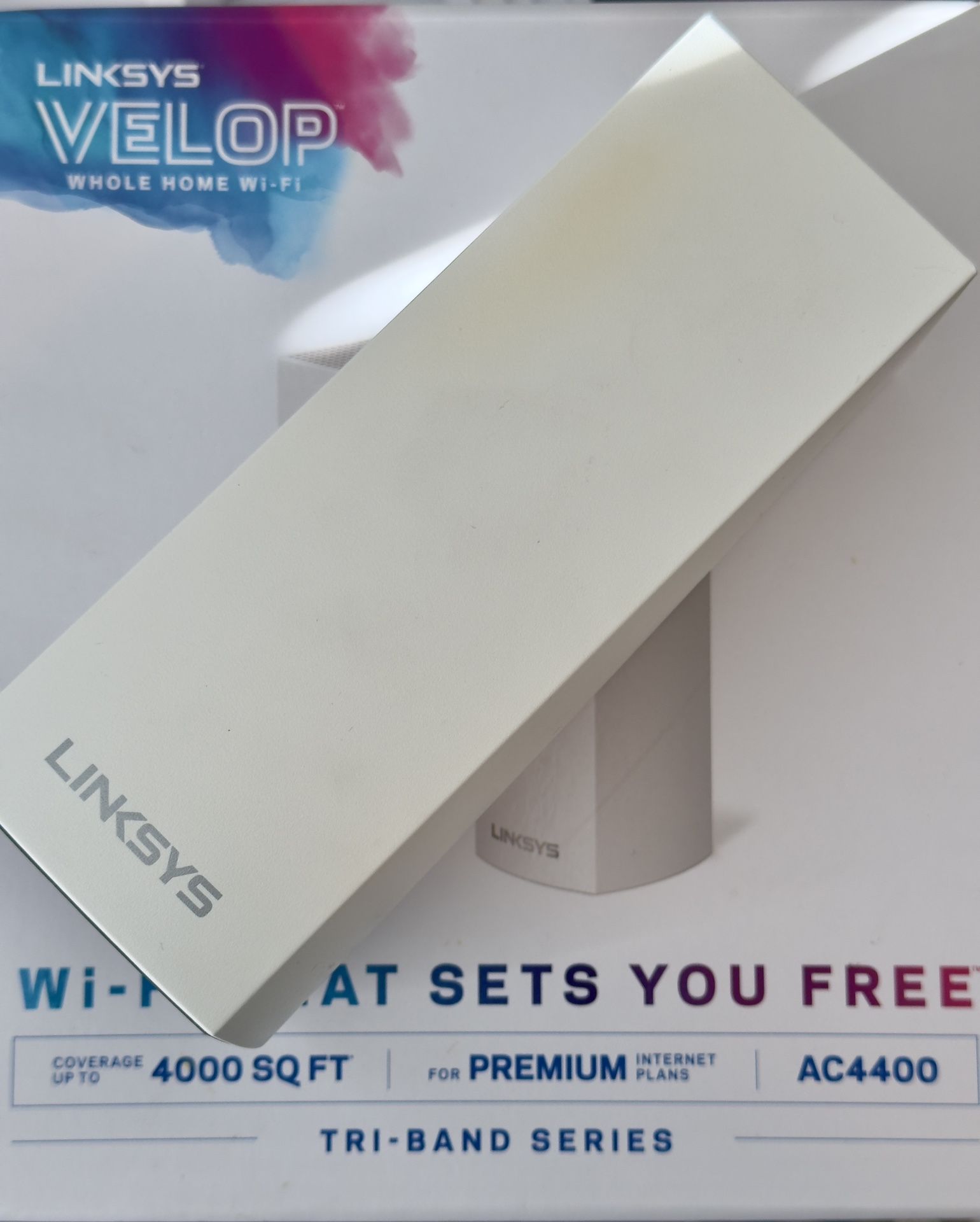 Linksys Velop Tri-Band AC4400 Whole Home WiFi Mesh System- 2-Pack (Coverage up to 4000 sq. ft)