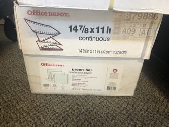 Office depot Continuous Paper - 3 Boxes