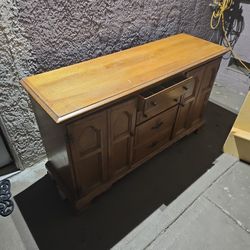 Antique Wood Cabinet 