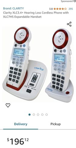 Hearing Loss Cordless Phone With Expandable Handset