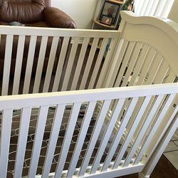 White Baby Crib With Mattress  Message Me 