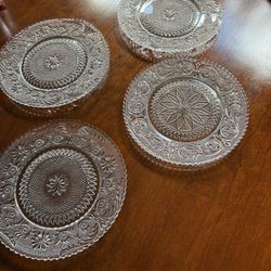 Sandwich/Salad Crystal Plates