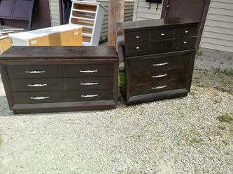 Cherry wood dresser&chest
