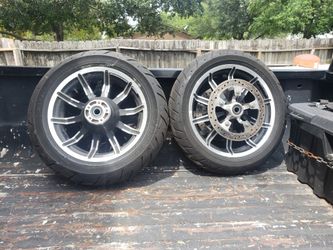 Harley davidson touring bike stock rims and tires