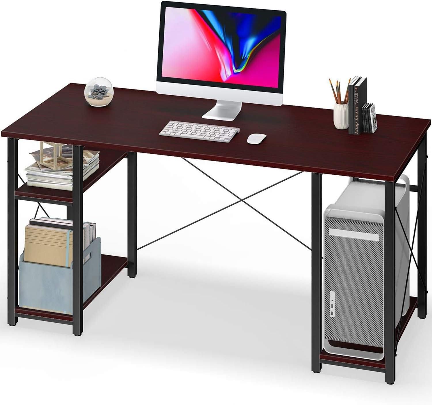 Office Desk with Shelves 