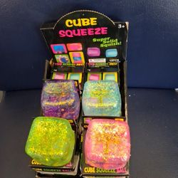 Squeeze Cube Glitter 