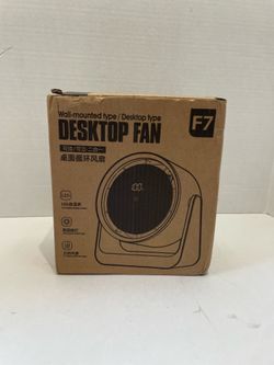 F7 brand desktop and wall-mounted air circulator fa